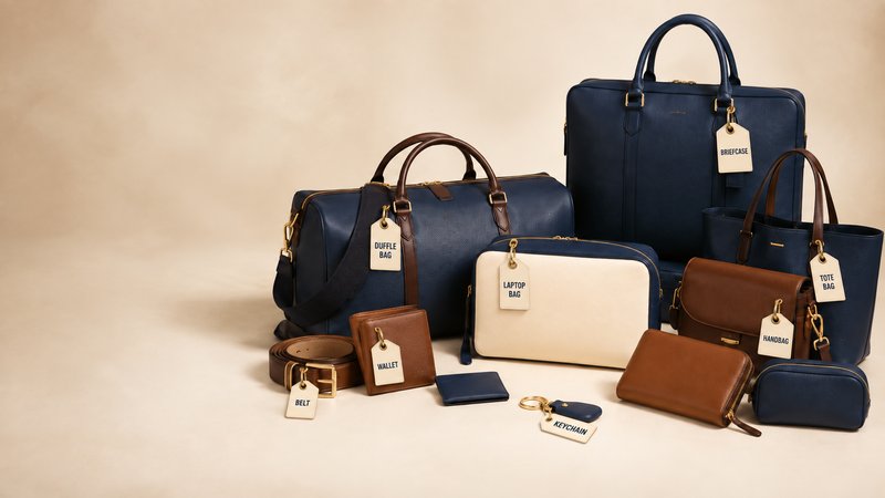Leather bags and accessories